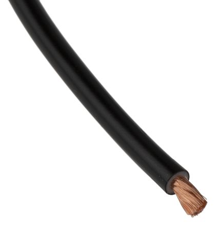 Staubli Einzeladerleitung 2,5 Mm², 14 AWG 25m Schwarz PVC Isoliert Ø 3.9mm