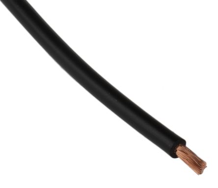 Staubli Hook Up Wire, 1 Mm², Noir, 17 AWG, 25m, 750 V