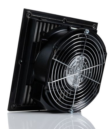 RS PRO Filter Fan, 230 V Ac, AC Operation, 399.3m³/h Filtered, 399.3m³/h Unimpeded, IP54, 204 X 204 X 13.5mm