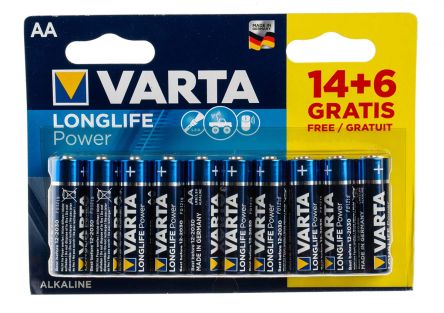 AA4+4 VARTA RS, Piles AA Varta 1.5V Alcaline, 2.75Ah