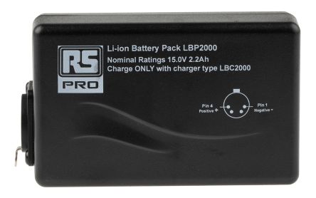 RS PRO Pacco Batterie Ricaricabile