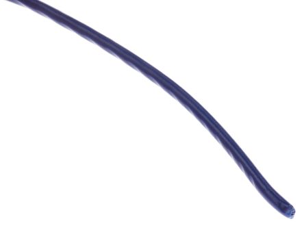 Alpha Wire Einzeladerleitung 0.23 Mm², 24 AWG 30m Blau PVC Isoliert Ø 1.42mm 7/0.20 Mm Litzen UL1007