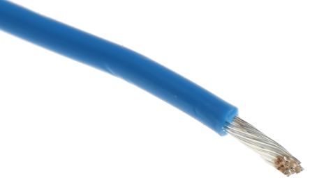 Alpha Wire Cables De Conexión 5856 BL005, área Transversal 0,62 Mm² Filamentos Del Núcleo 19/0,20 Mm Azul, 600 V, Long.