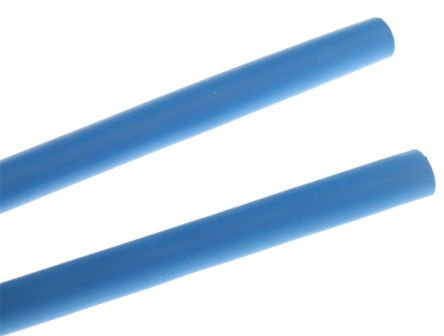 TE Connectivity RNF-3000 Wärmeschrumpfschlauch, Polyolefin Blau, Ø 3mm Schrumpfrate 3:1, Länge 1.2m