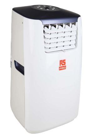 RS PRO Unidad De Aire Acondicionado, Consumo 1300W, Refrigeración 11500Btu/h, Caudal 410m³/h, Depósito De 3.5L, 230 V