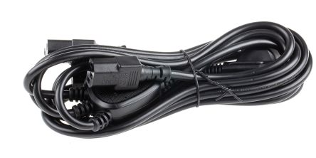 RS PRO IEC C13 X 3 Socket To CEE 7/7 Plug Power Cord, 3m