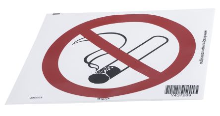 Brady PET No Smoking Prohibition Sign, None