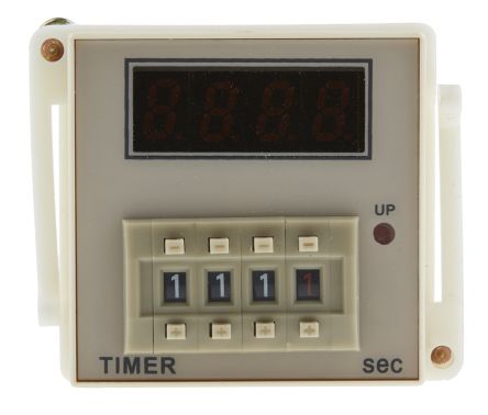 RS PRO Plug In Timer Relay, 100 → 240V Ac, 1-Contact, 999.9s, 1-Function, SPDT