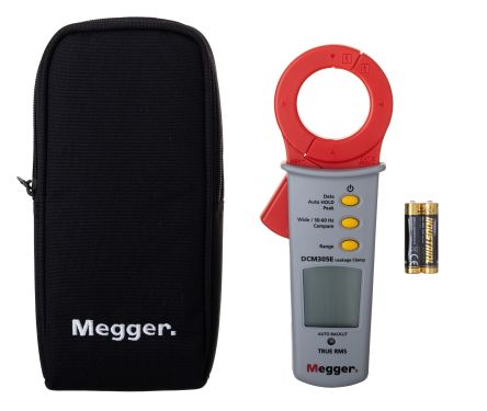 Megger DCM305E Clamp Meter, Max Current 100A ac CAT III 300V With RS Calibration