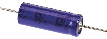 Vishay Condensateur Série 031 AS, Aluminium électrolytique 22μF, 63V C.c.