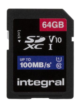 Integral Memory Tarjeta SD SDXC 64 GB XC -25 → +70°C