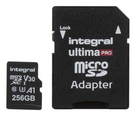 Integral Memory UltimaPRO MicroSDXC Micro SD Karte 256 GB Class 10, UHS-1 U3