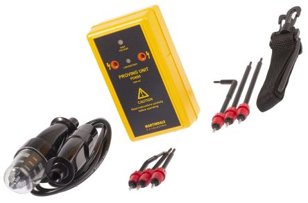 John Drummond Voltage Indicator & Proving Unit Kit 3.5mA 700V Ac, Kit Contents 1 Long Angled Prod, 1 L-Shaped Prod And