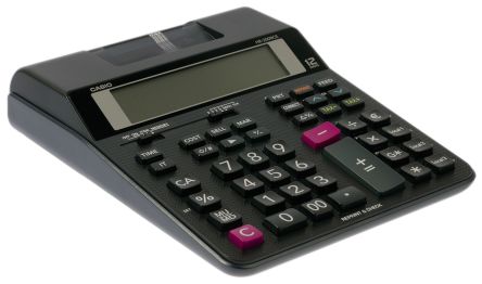 Casio Calculatrice Imprimante HR-200RCE, Piles Et Solaire