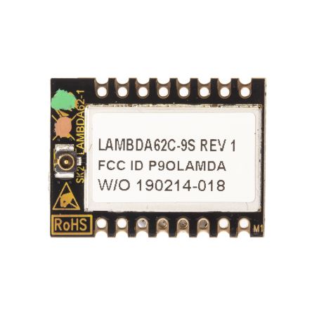 RF Solutions LoRa 模块, Lora, 接收器灵敏度-148dBm, 支持SPI接口, 电源电压1.6 → 3.3V