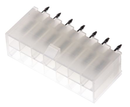 Molex Conector Macho Para PCB Serie Mini-Fit Jr. De 14 Vías, 2 Filas, Paso 4.2mm, Para Soldar, Montaje En Orificio