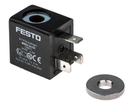 Festo 电磁阀线圈, MSFG系列, 24V 直流电源