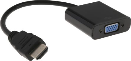 RS PRO HDMI-to-VGA Adapter AV-Adapter Male HDMI - Female VGA, 150mm