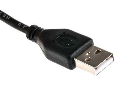 RS PRO USB-Kabel, USBA / USBA, 1.8m USB 2.0 Schwarz