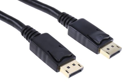 RS PRO Câble DisplayPort, DisplayPort/ DisplayPort M /M En 2m Noir