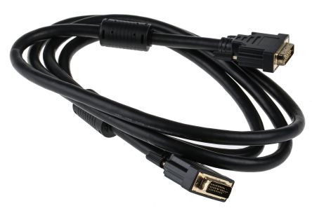 RS PRO, Male DVI-I Dual Link To Male DVI-I Dual Link Cable, 2m