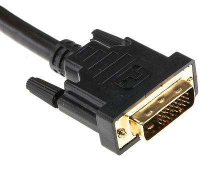 RS PRO DVI-Kabel A DVI-D Dual Link - Stecker B DVI-D Dual Link - Stecker, 5m PVC Schwarz