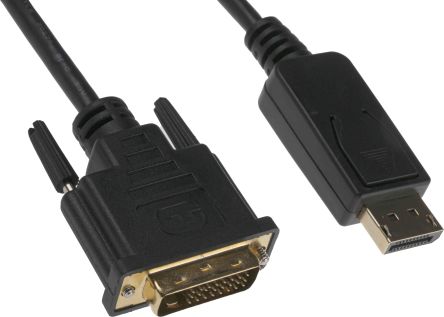 RS PRO Câble DisplayPort, DisplayPort/ DVI-D Dual Link M /M En 5m Noir
