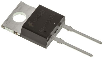 Onsemi THT Diode, 1200V / 15A, 2-Pin TO-220AC