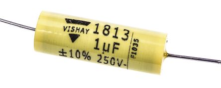 Vishay MKT 1813 Folienkondensator 1μF ±10% / 160 V Ac, 250 V Dc, THT Raster 30mm