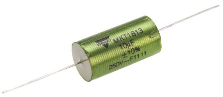 Vishay MKT 1813 Folienkondensator 10μF ±10% / 160 V Ac, 250 V Dc, THT