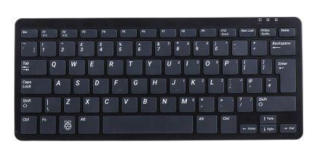 Raspberry Pi Black, Grey QWERTY (UK) Keyboard