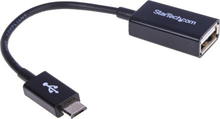 StarTech.com USB-Kabel, Micro-USB B / USBA, 130mm USB 2.0 Schwarz