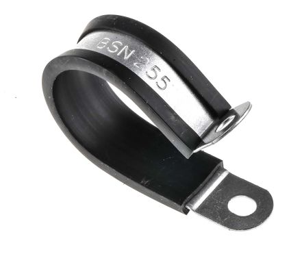 RS PRO Clip Serre-câbles, Ø Max 25mm En Acier Plaqué Type Clip En P