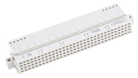 ERNI Conector DIN 41612 Hembra Ángulo De 90° De 128 Contactos, Paso 2.54mm, 4 Filas