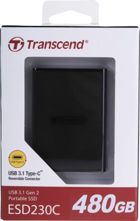 Transcend ESD230C HDD-Festplatte USB 3.1, TLC, 480 GB, SSD