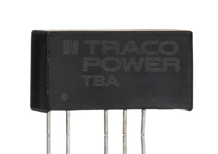 TRACOPOWER TBA 2 DC/DC-Wandler 2W 24 V Dc IN, ±5V Dc OUT / ±200mA 1.5kV Dc Isoliert