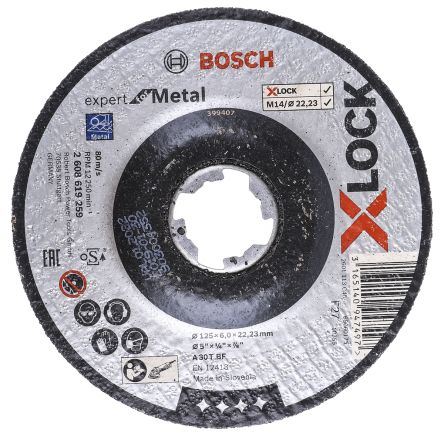 Bosch Disco De Corte, Ø 125mm X 6mm, RPM Máx. 80m/s