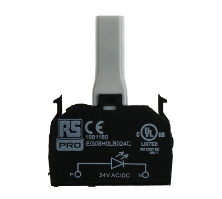 RS PRO Light Block - Blue, 24 V Ac/dc