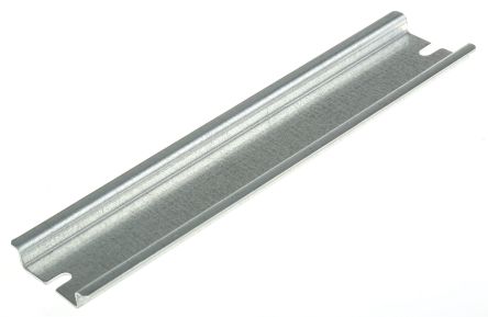 Fibox Stahl DIN-Hutschiene Hutprofil Ungelocht, H. 7.5mm B. 35mm, L. 150mm