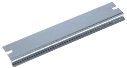 Fibox Steel Unperforated DIN Rail, Top Hat Compatible, 140mm X 35mm X 8mm