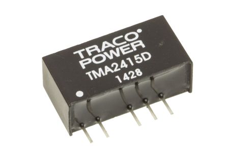TRACOPOWER TMA DC/DC-Wandler 1W 24 V Dc IN, ±15V Dc OUT / ±35mA 1kV Dc Isoliert