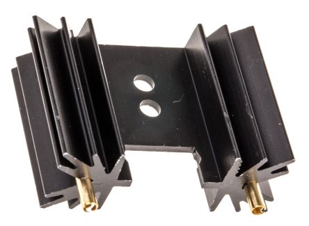 Fischer 电子散热器, 25.4 x 34.9 x 12.7mm, 14K/W, 夹安装, 黑色