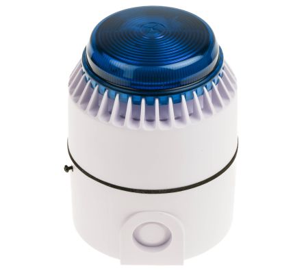 Eaton Xenon Blitz-Licht Alarm-Leuchtmelder Blau / 103dB, 9 → 15 Vdc
