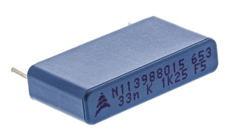 EPCOS Condensador De Película, 33nF, ±10%, 1.25 KV Dc, 500 V Ac, Montaje En Orificio Pasante
