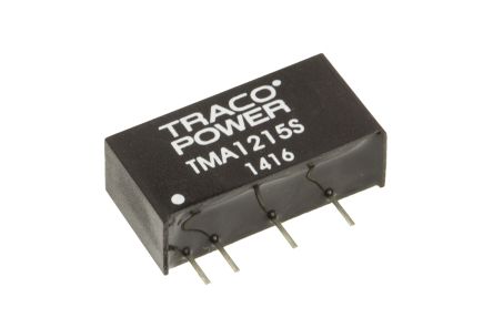 TRACOPOWER TMA DC/DC-Wandler 1W 12 V Dc IN, 15V Dc OUT / 65mA 1kV Dc Isoliert