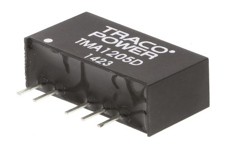TRACOPOWER TMA DC/DC-Wandler 1W 12 V Dc IN, ±5V Dc OUT / ±100mA 1kV Dc Isoliert