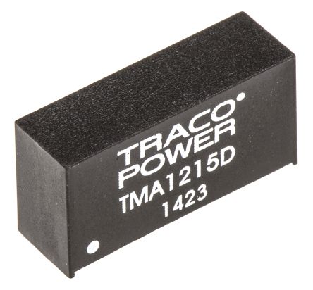 TRACOPOWER TMA DC/DC-Wandler 1W 12 V Dc IN, ±15V Dc OUT / ±35mA 1kV Dc Isoliert