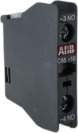 ABB Hilfskontaktblock 1-polig, 1 Schließer Frontmontage Mit Schraubanschluss Anschluss 6 A, 24 V Ac