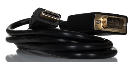 RS PRO HDMI-Kabel A HDMI Stecker B VGA Stecker, 1.8m