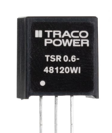 TRACOPOWER TSR 0.6-48120WI Nicht Isolierter DC/DC-Wandler, Eingang 17 → 72V Dc / Ausgang 12V Dc, 1 Ausg., 600mA,